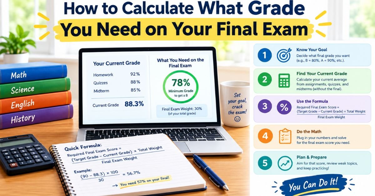 How to Calculate What Grade You Need on Your Final Exam