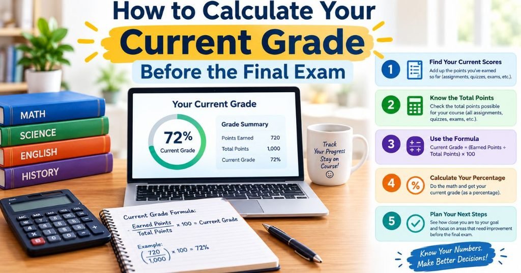How to Calculate Your Current Grade Before the Final Exam